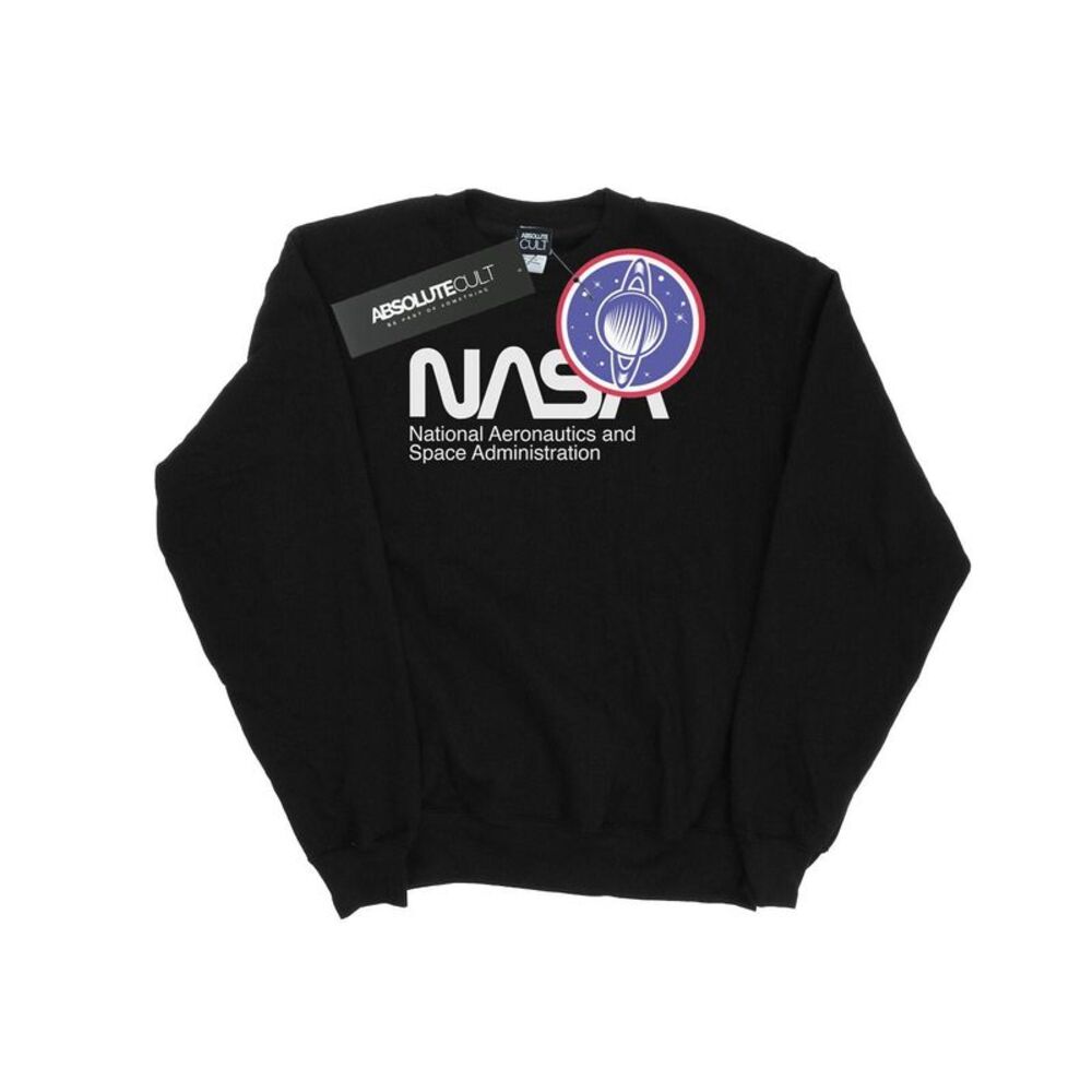 NASA Mens Aeronautics And Space Sweatshirt / Black